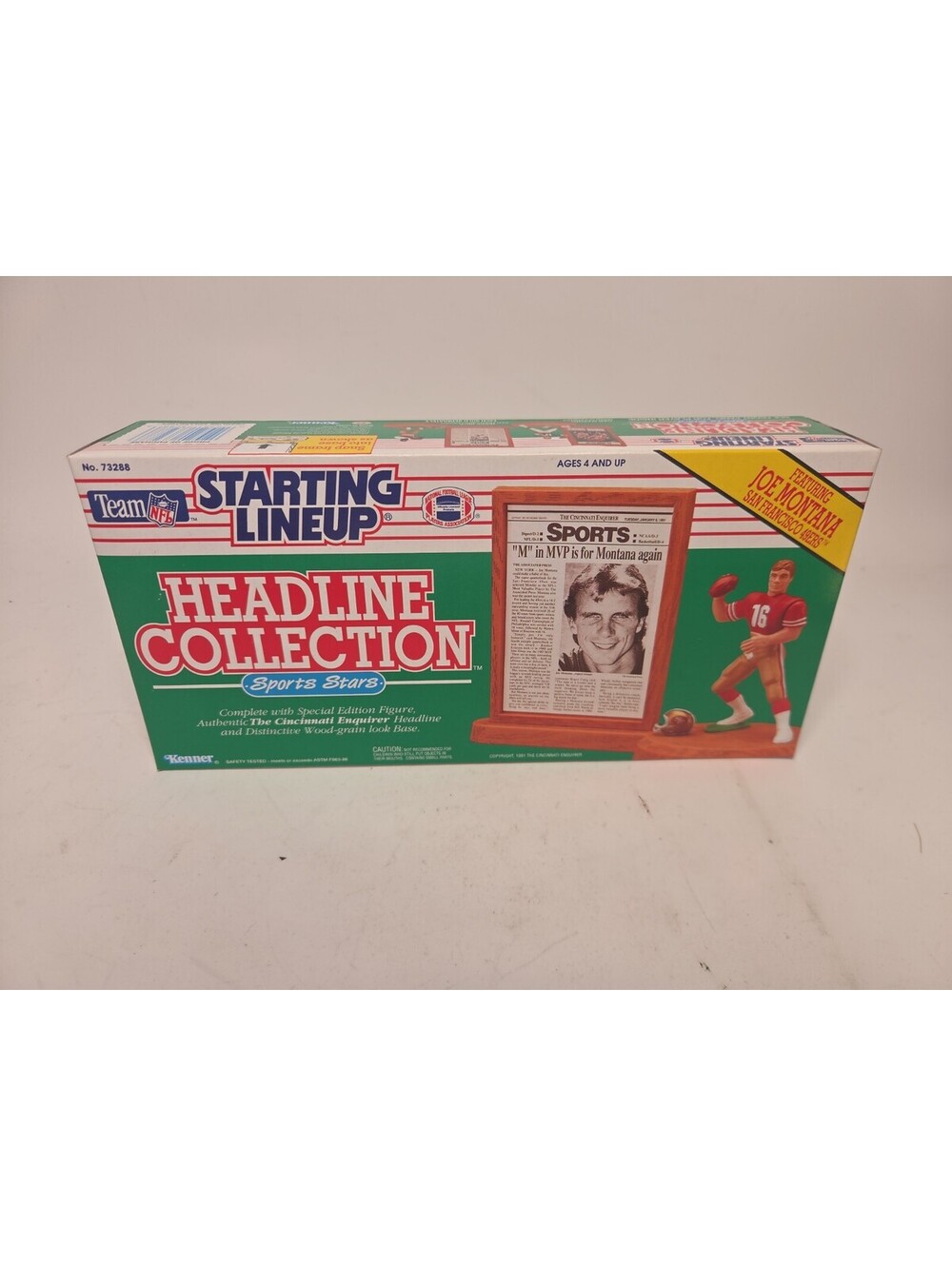 1991 Joe Montana San Francisco 49ers Headline Collection Starting Lineup Mint!